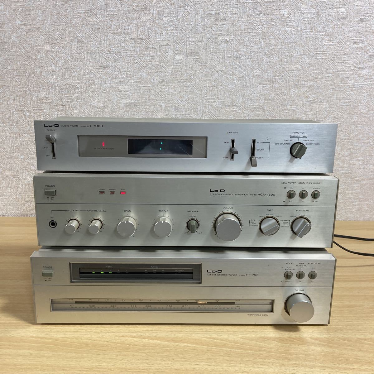 Lo-D ローディ ET-1000 HCA-4590 FT-790 ステレオコントロールアンプ
