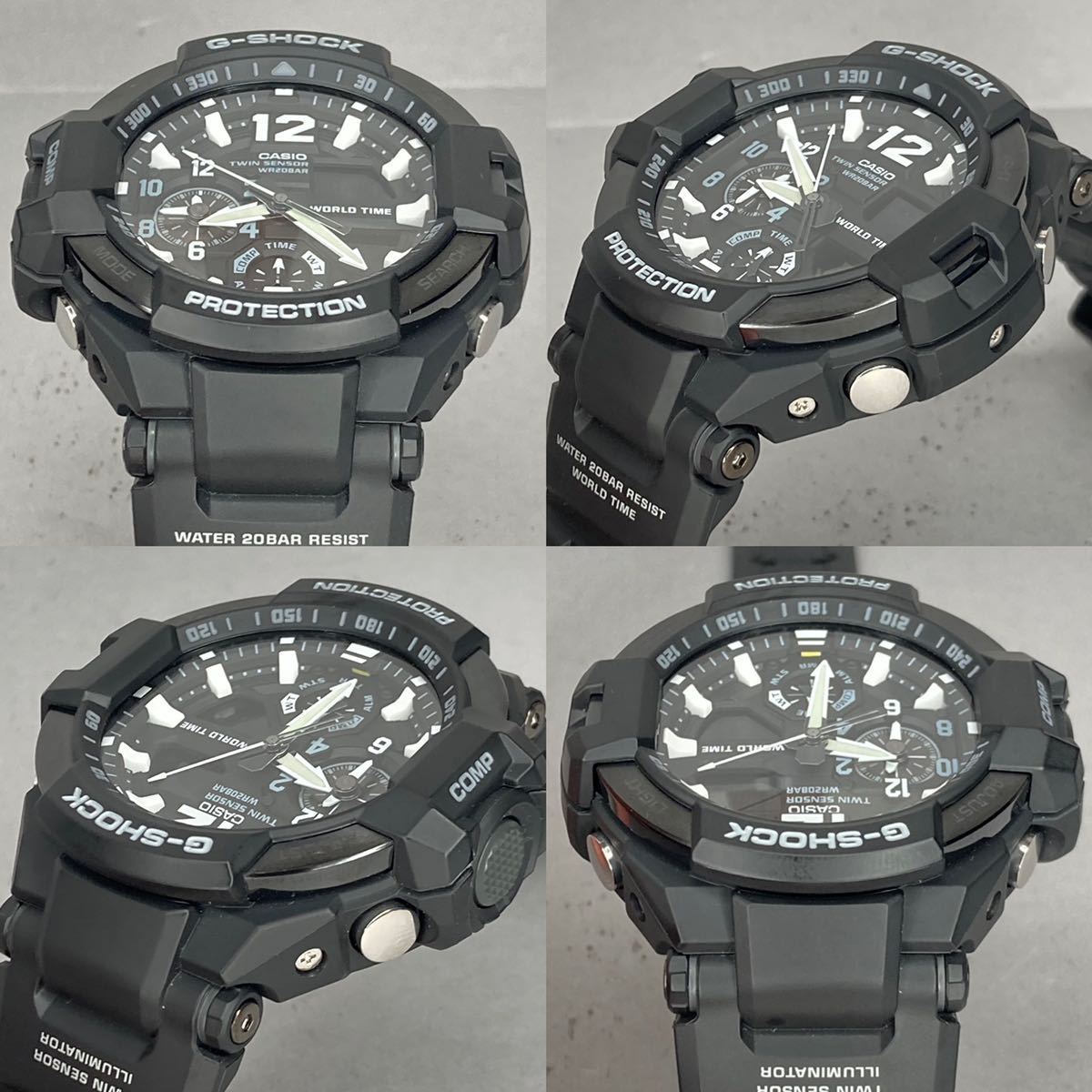 極 箱説付G-SHOCK GA-1100-1AJF SKY COCKPIT スカイコックピット 