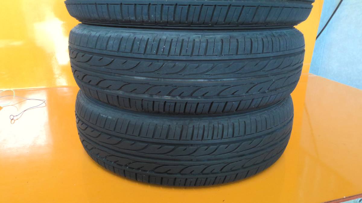 155/65R14 ダンロップ EC202 19年製造 4本セット 中古品