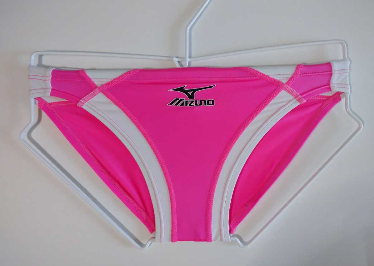レア】競パン 競泳水着 MIZUNO ミズノ SSサイズ ピンク×ホワイト(S 