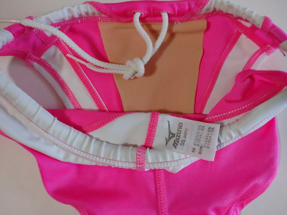 レア】競パン 競泳水着 MIZUNO ミズノ SSサイズ ピンク×ホワイト(S 