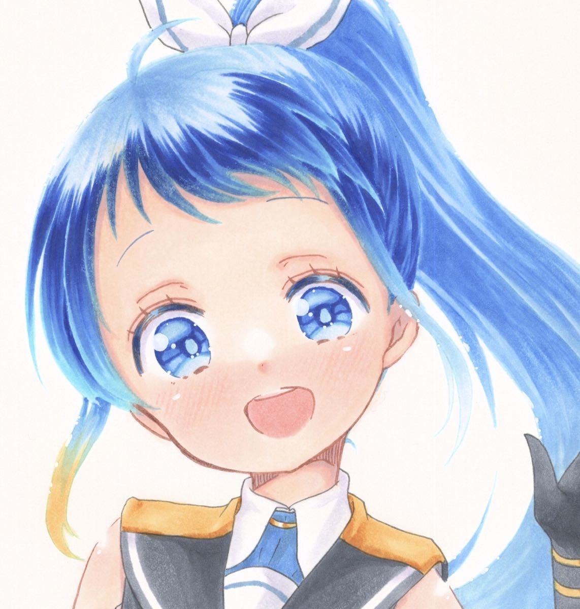 素敵な 手描きイラスト オリジナル コピック 女の子 サイズ メイド 猫耳 銀髪 Tibetology Net