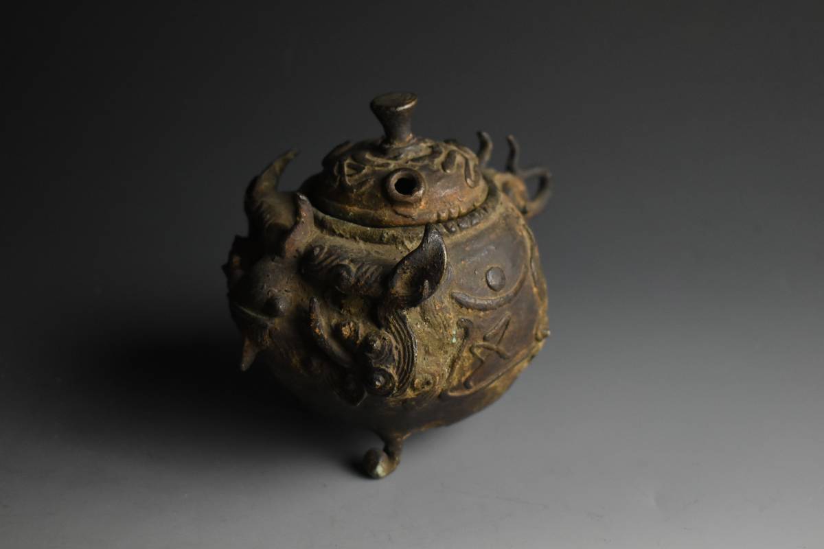 龍 香炉 之 古銅 香炉 時代 龍香炉 中国美術 公式通販