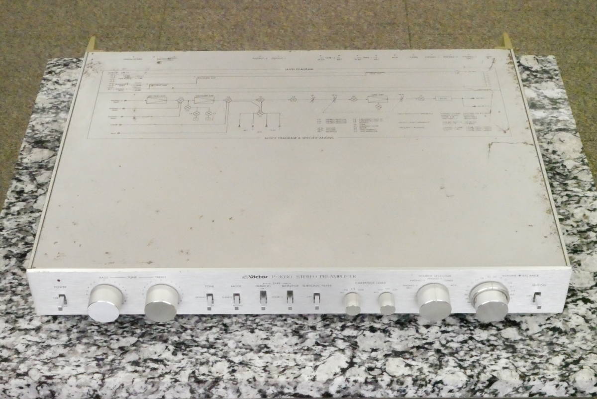 Victor ビクター P-3030 プリアンプ 薄型アンプの傑作名機！ MCヘッド