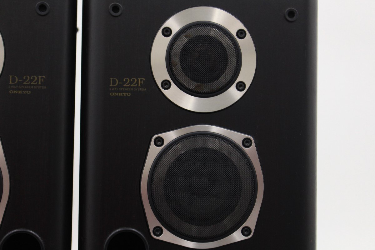 ONKYO オンキョー □ 3WAYスピーカー ペア [D-22F] ◇A5368(スピーカー 