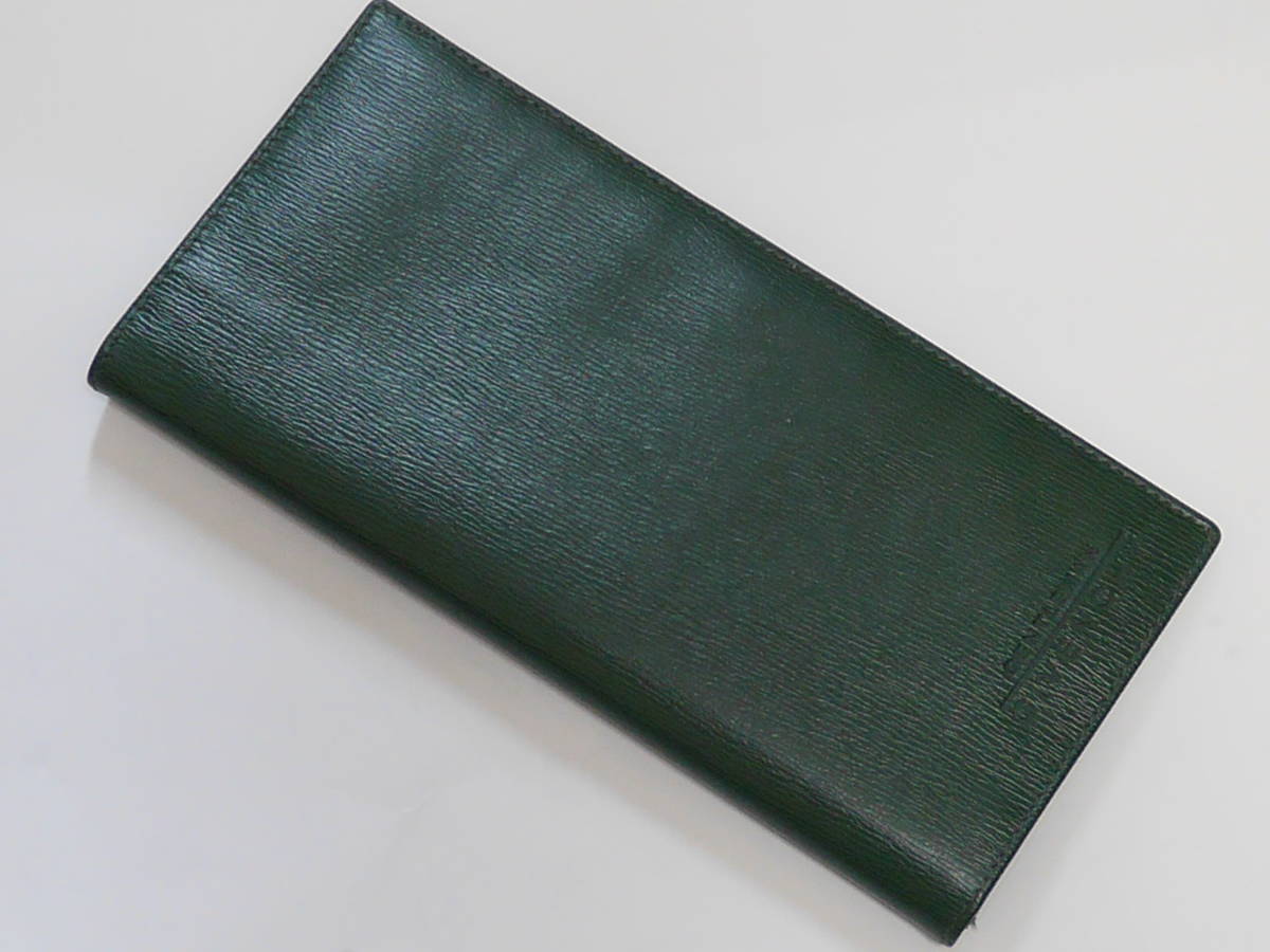 ヴィンテージ GIVENCHY ジバンシー 長財布 財布 カードケース グリーン 本革 レザー 正規品 税込 美品 スペイン製