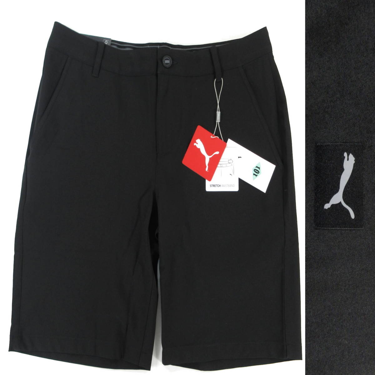 新品◆PUMA GOLF◆ストレッチ 101FIT ハーフパンツ L(W82cm) ブラック◆プーマ ゴルフ◆J120