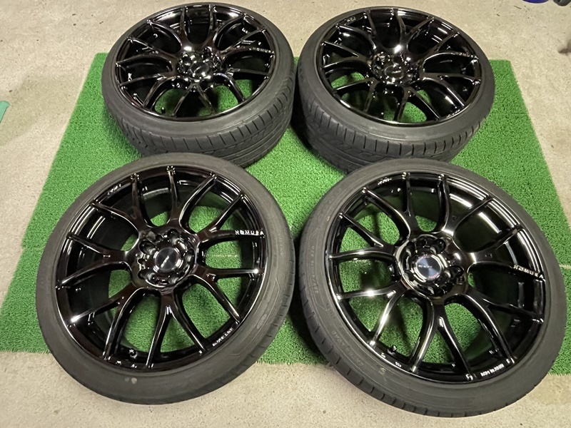 極上美品 RAYS HOMURA 2×7 AG 19×9J ET＋45/8J ET＋38 PCD114.3 5穴 