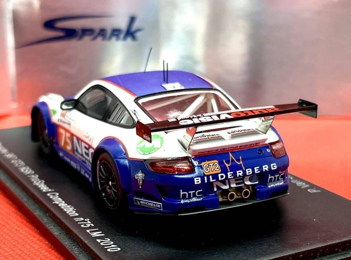 Miniature Spark 1/43 – Porsche 997 GT3 RSR Prospeed #75 – 3e Aux 24 Heures Du Mans 2011 – NEUVE