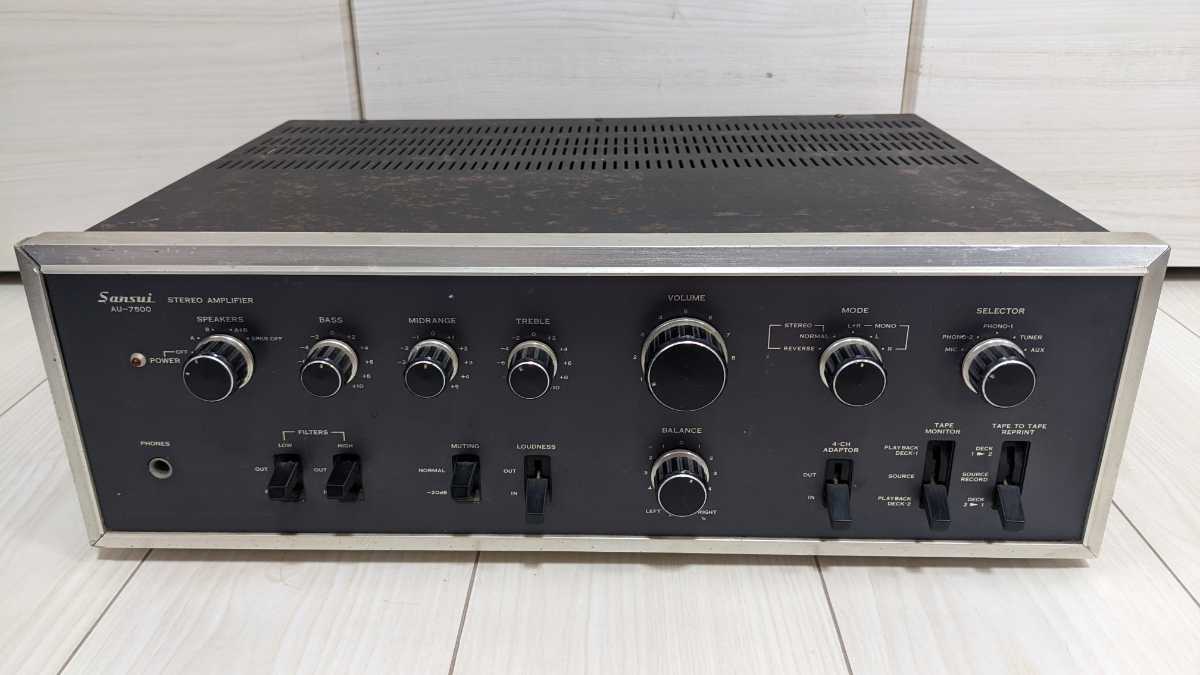Sansui サンスイ プリメインアンプ AU-7500 ジャンク 一般 アンプ