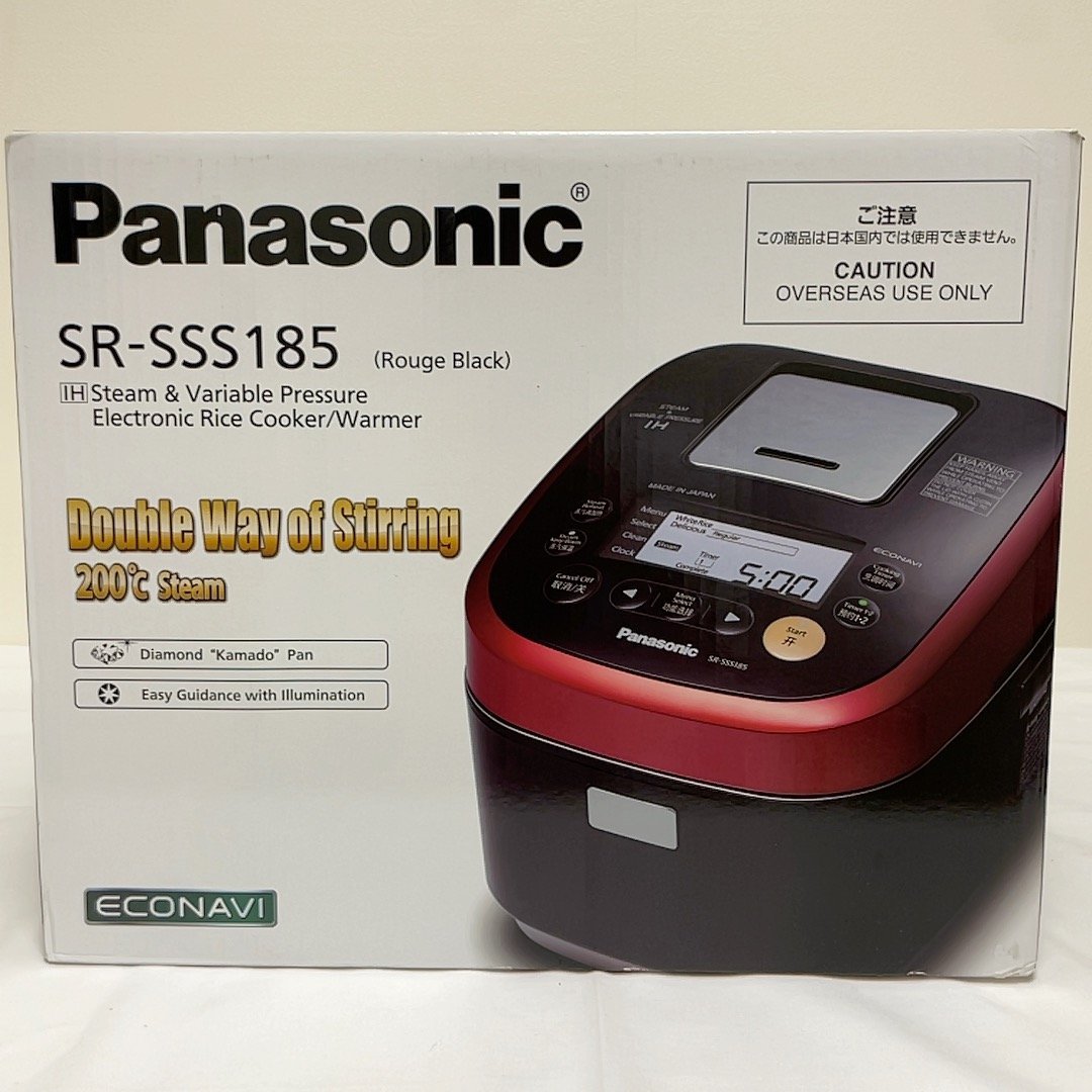 人気セール，本物保証 海外向け Panasonic IH炊飯器 SR-SSS185 220V y30011(IH)｜売買されたオークション情報、yahooの商品情報をアーカイブ公開 - オークファン IH