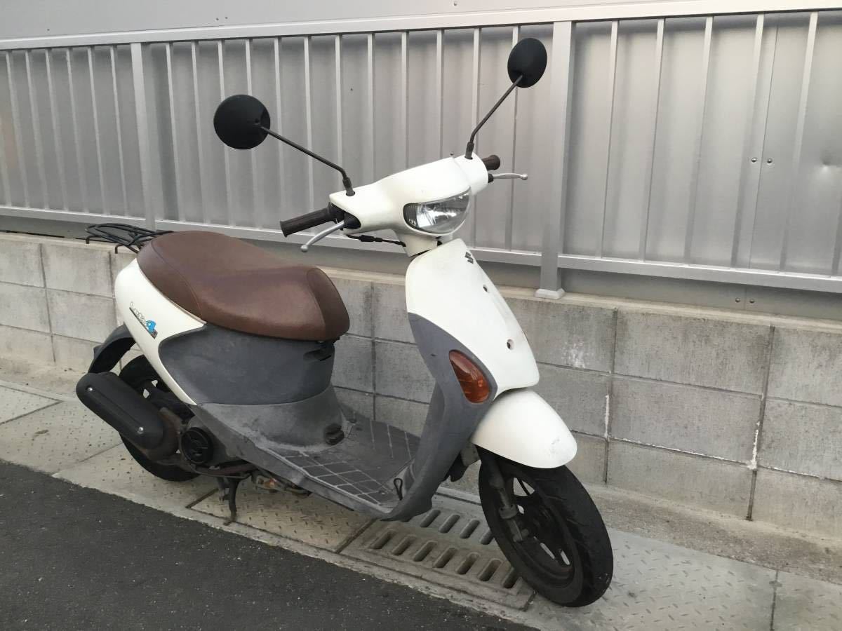レッツ4g 原付 50cc レッツ4 レッツ4G 福岡 SUZUKI 50cc 白 原付 