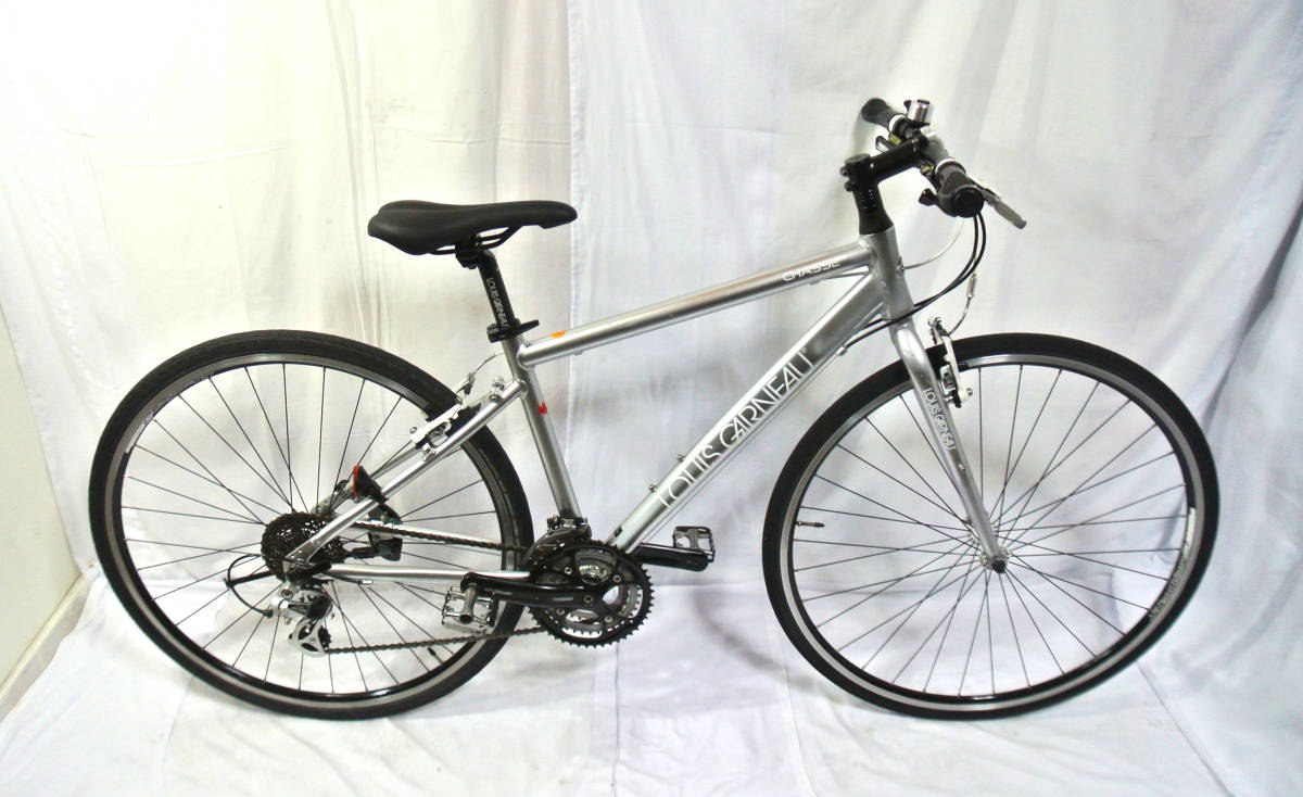 驚きの破格値，新品 8-048 LOUIS GARNEAU CHASSE 軽快クロスバイク SHIMANO 24段 シルバー色 自転車(Mサイズ)｜売買されたオークション情報、yahooの商品情報をアーカイブ公開 - オークファン Mサイズ