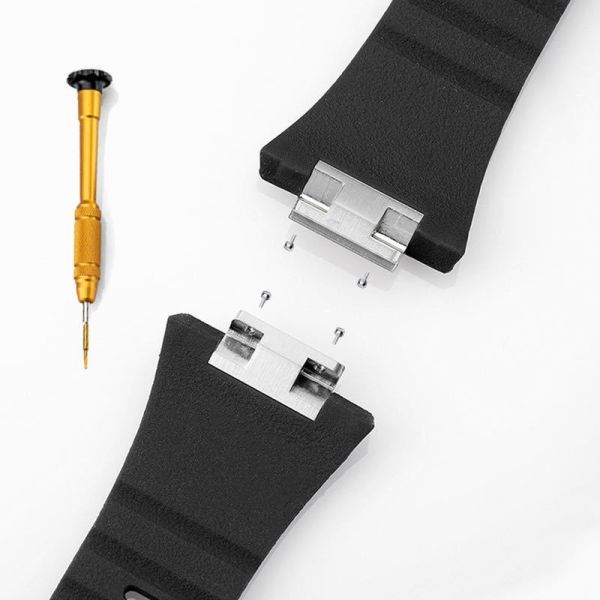 44mm 45ｍｍ apple watch メタル ラバーバンド カスタム 金属 44mm watch メタル apple 45mm Apple カスタム ラバーバンド 金属