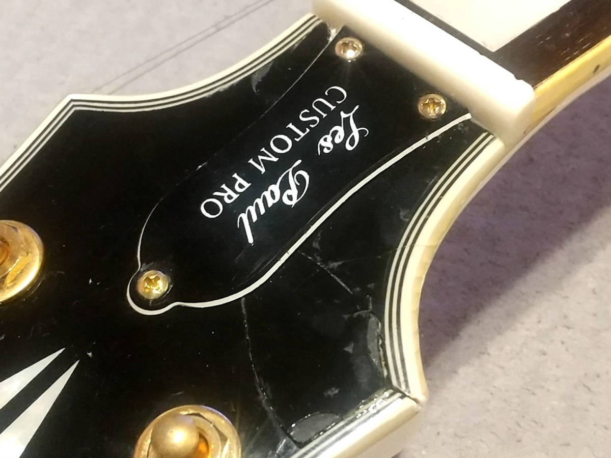 新品弦☆Epiphone by Gibson Les Paul CUSTOM PRO LPC AW ホワイト