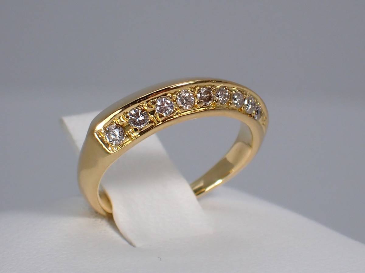 ピンキーリング 1号 ダイヤ 0.13ct K18
