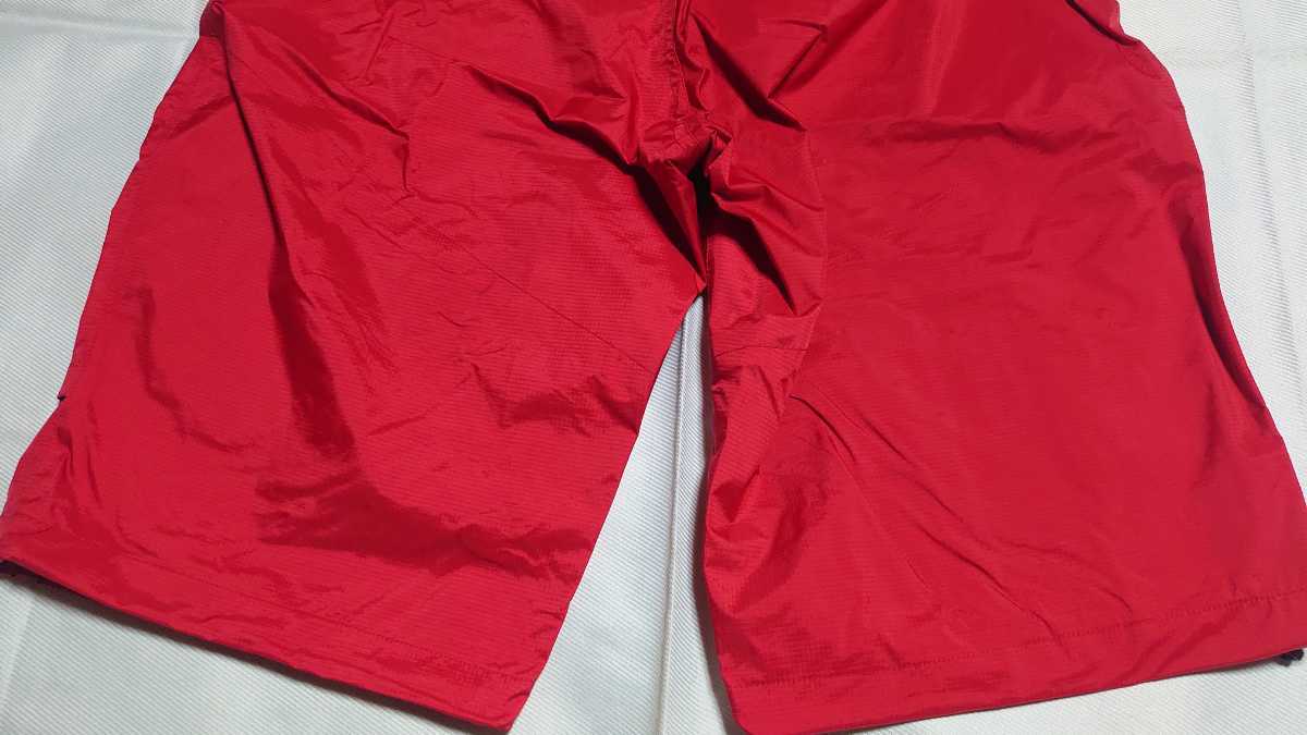 ダイワ DAIWA DR-50009P レインマックス レインハーフパンツ Lサイズ レッド 試着のみの美品 送料無料