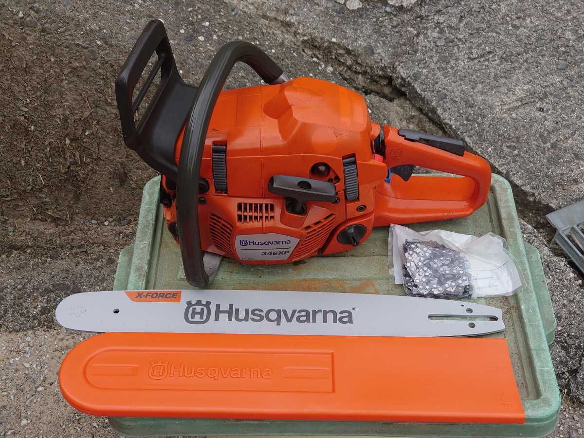 まとめ販売 ハスクバーナ エンジンチェンソー 346XP(ne) バー450 