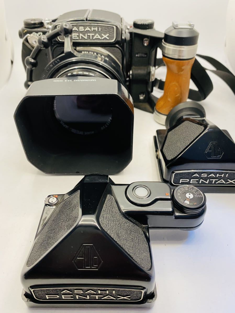 PENTAX ペンタックス 6×7 1:2.8/90 ハンドル 変えプリズム2点付き 中判