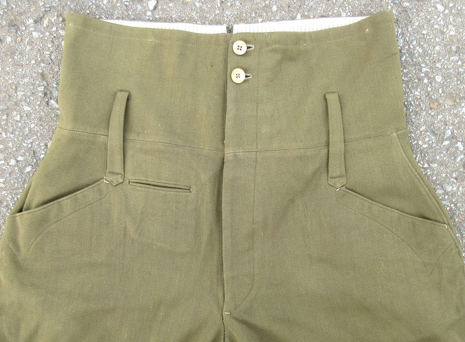 旧日本陸軍 将校用夏短袴 乗馬ズボン型 軍衣 軍服