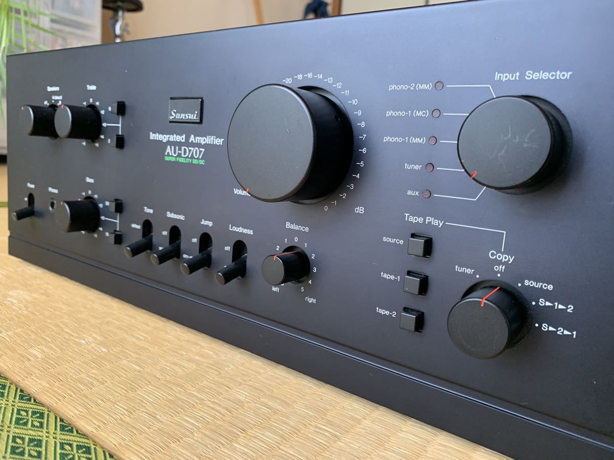 サンスイ SANSUI プリメインアンプ AU-D707 中古 | 音響機器 AU-D707F 