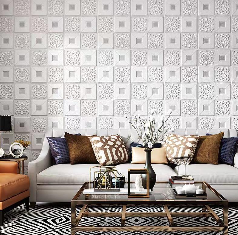 30枚70cm×70cm背景壁 3D立体レンガ模様壁紙 防水 汚い防止 カビ