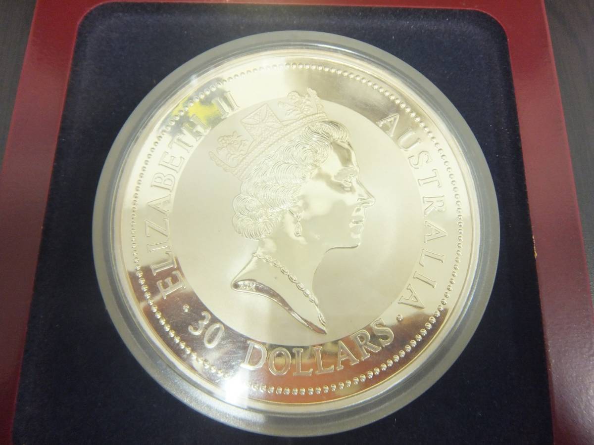 銀貨】オーストラリア 30ドル銀貨 1995年 1キロ銀貨 カワセミ☆即日 