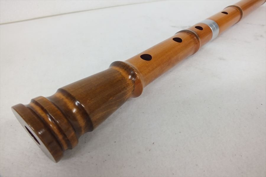 ■ メーカー不明 琴古流 翠風調 尺八 ソフトケース付き 中古 現状品 220602Y5237