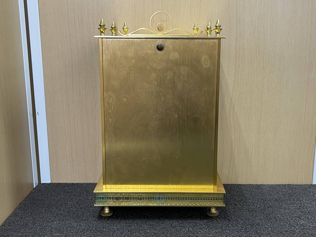 USED◇【 MASTER QUARTZ マスター クオーツ 置時計 回転振り子式 MADE