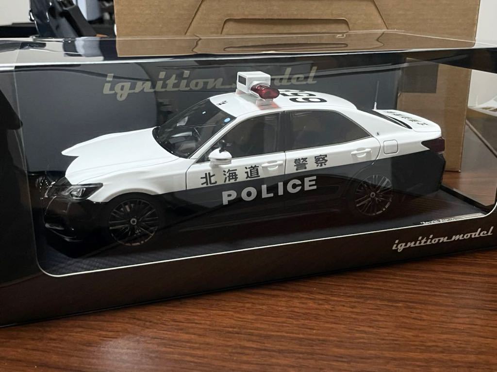 イグニッションモデル IG2192 1/18 クラウン 北海道警察交通機動隊車両 