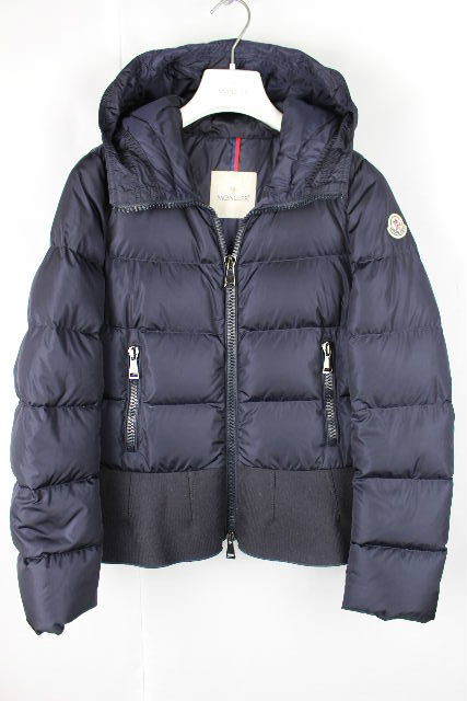 美品 6644 モンクレール MONCLER フード フリル ダウンジャケット 