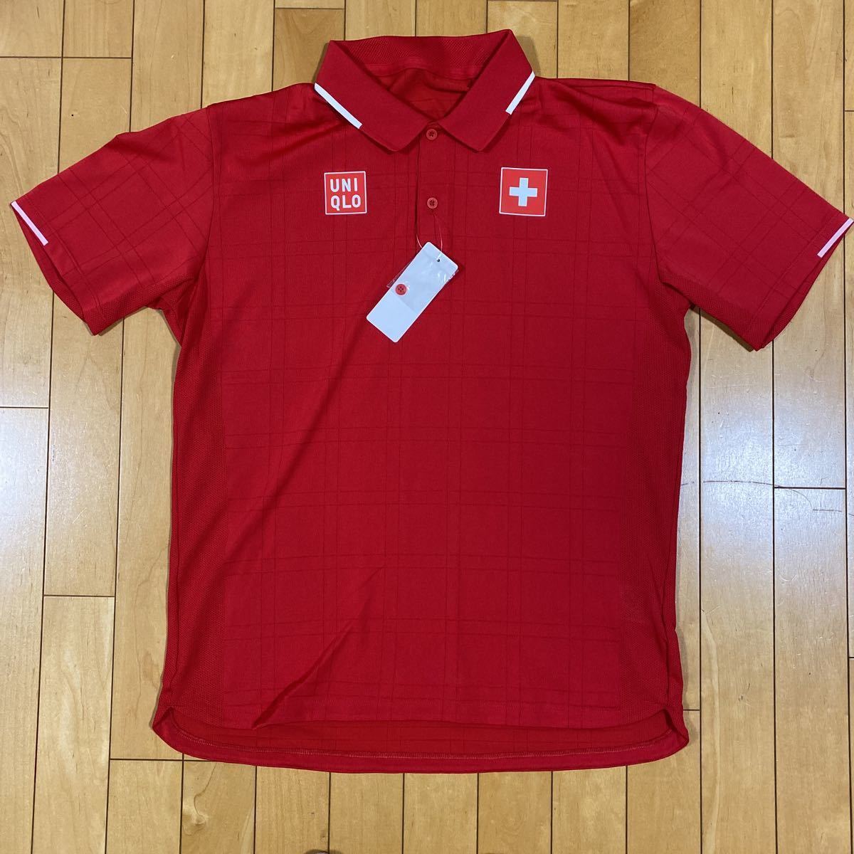 ユニクロ　フェデラー選手　東京オリンピックモデル　ドライEXポロシャツ　Lサイズ　uniqlo