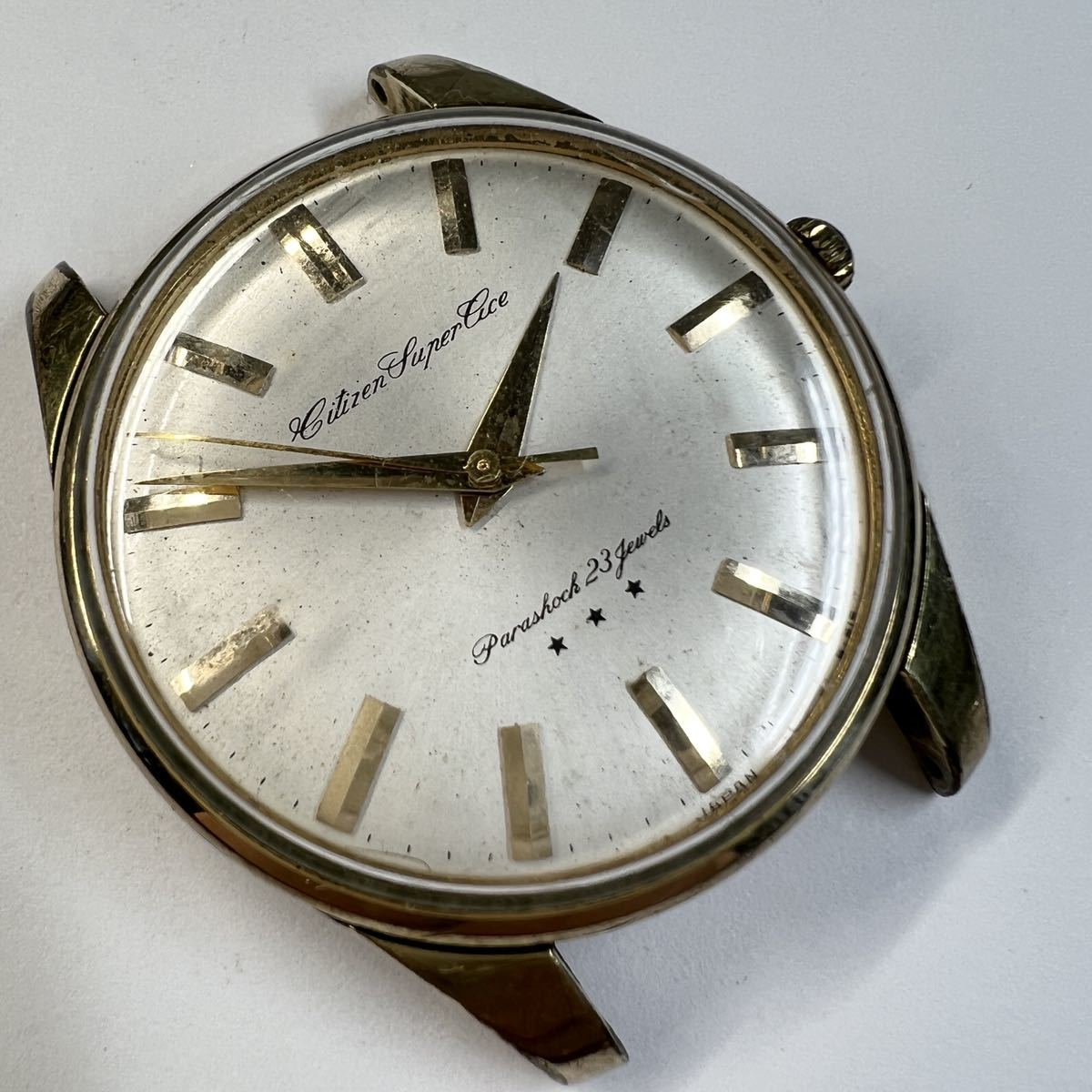 CITIZEN シチズン スーパーエース 23石 手巻き 不動品 三ツ星 SUPER 