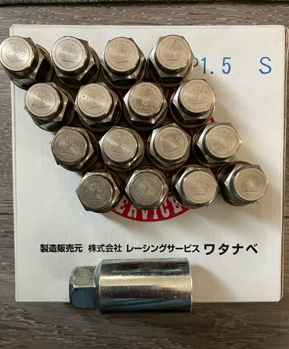 RS WATANABE ワタナベ 専用 ナット M12×P1.5 シルバー16個