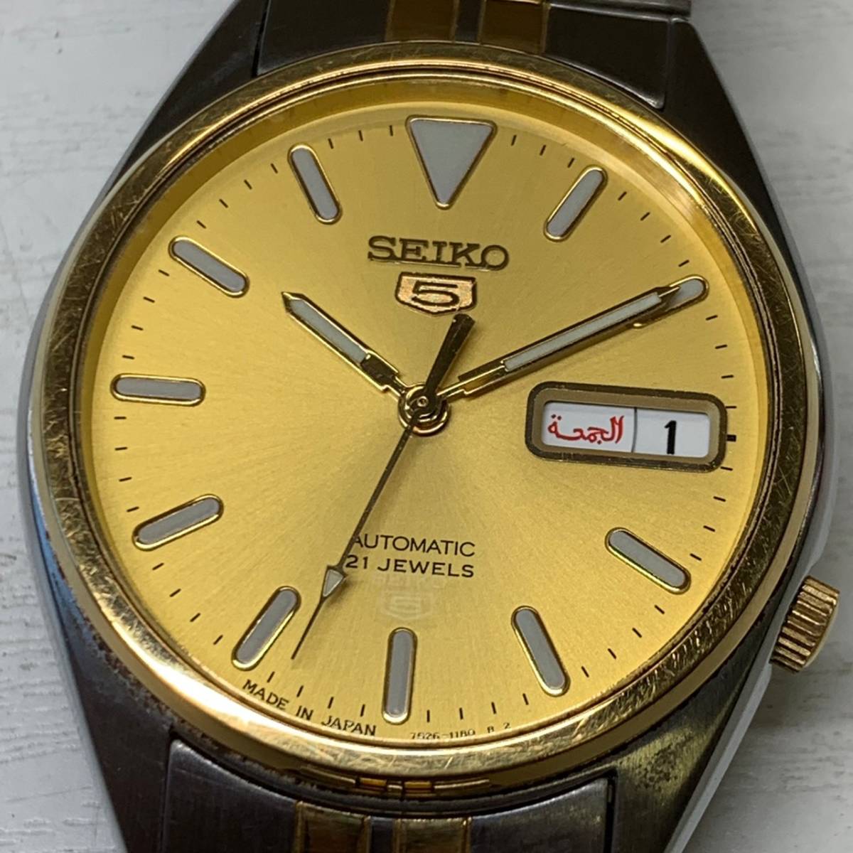 SEIKO 5 セイコー ファイブ 21J コンビ 7S26-3060 自動巻 メンズ 