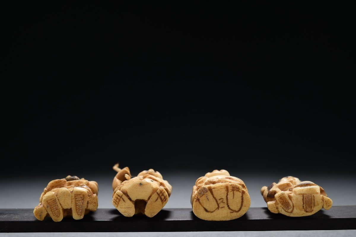 七福神 マンモス 練り物 芯材 工芸 細密細工 彫刻 置重さ126g 古美術