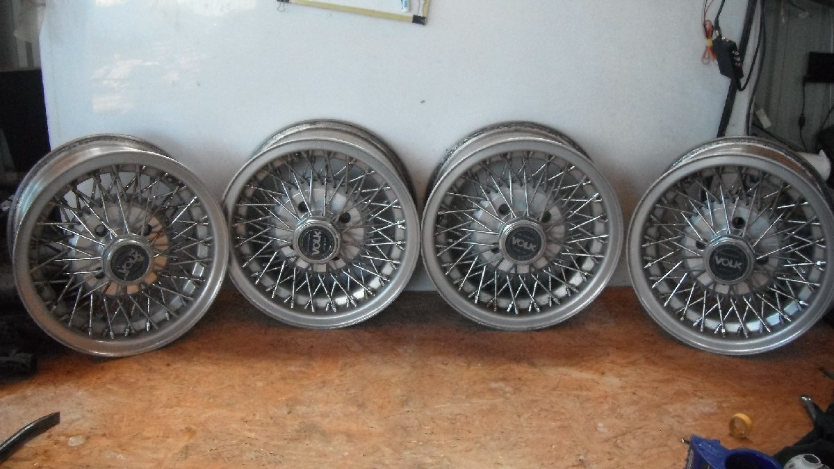 VOLK RAYS ワイヤーホイール 14インチ レイズ RACING 6.5J+10 5H-114.3 