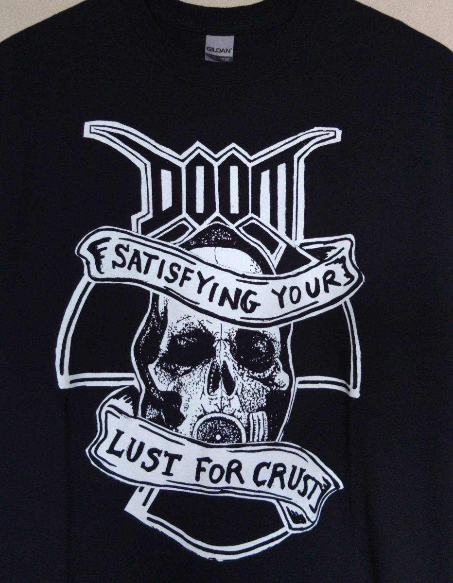 【HOT，正規品】 限定 DOOM ドゥーム オフィシャルTシャツ M ブラック 黒 クラスト crust DISCHARGE CRASS sedition SDS ハードコアパンク(Tシャツ)｜売買されたオークション情報、yahooの商品情報をアーカイブ公開 - オー Tシャツ