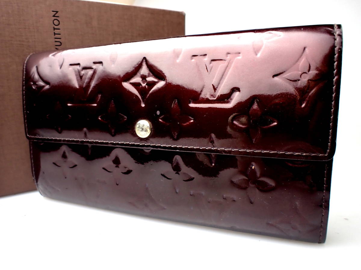 2483B正規品★ルイヴィトン★ヴェルニ★ポルトフォイユサラ VUITTON ルイヴィトン ポルトフォイユ お値下げ品中古 バイカラー ポルトフォイユヴィクトリーヌ