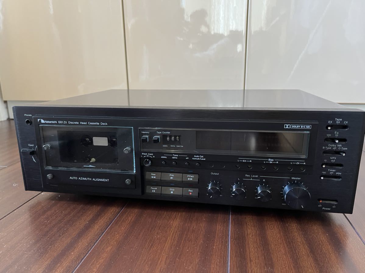 ジャンク品】ナカミチ カセットデッキ 681 ZX