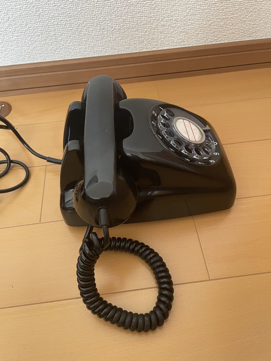 昭和レトロ 黒電話 日本電信電話公社 ダイヤル式電話 電話機 3台
