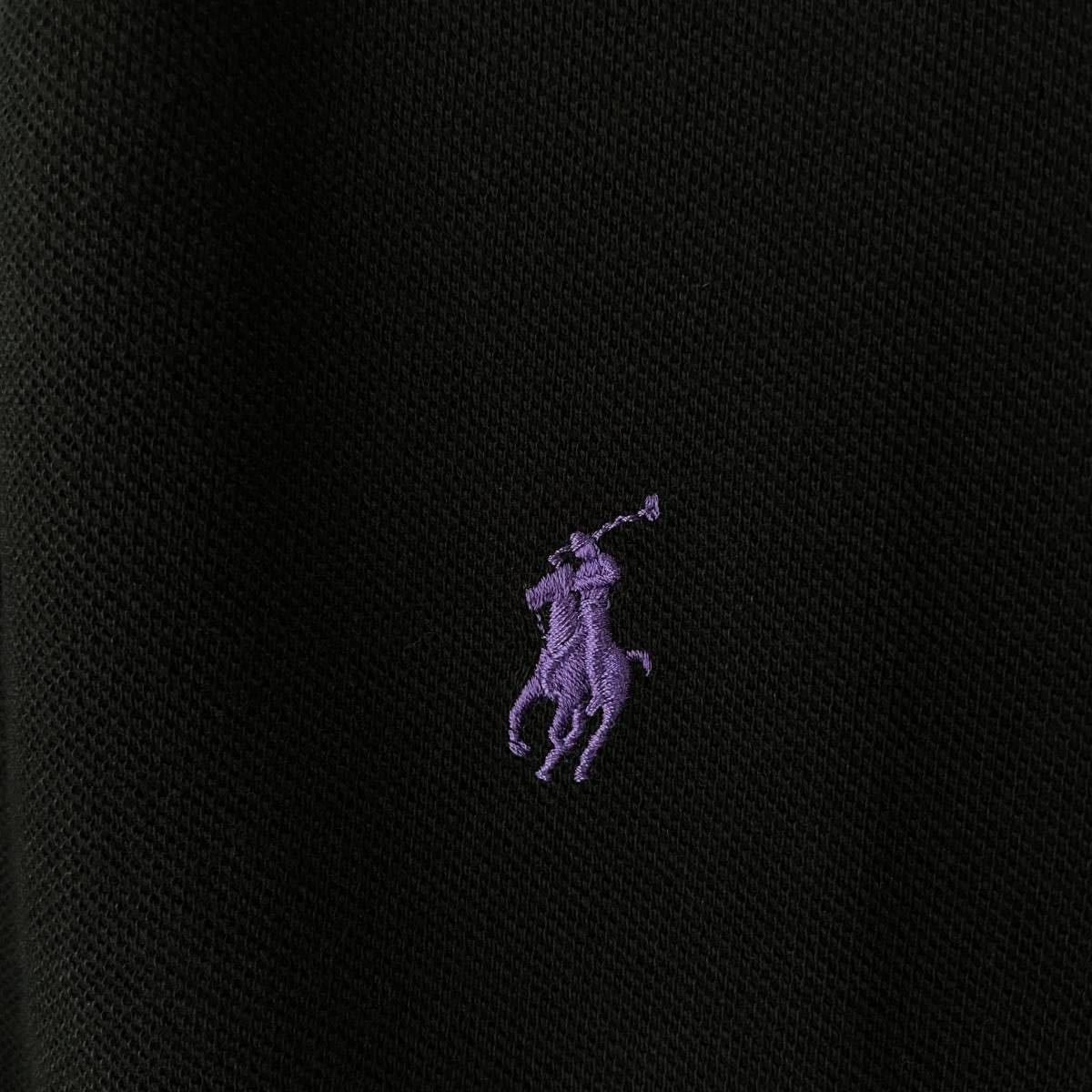 POLO RALPH LAUREN|ラルフローレン ハーフジップセーター 2023AW L 貴重 正規 新品未使用 Ralph Lauren POLO SHIRT Black/Purple ( ポロ ラルフローレン RonHerman ロンハーマン MLB Yankees 1992 )