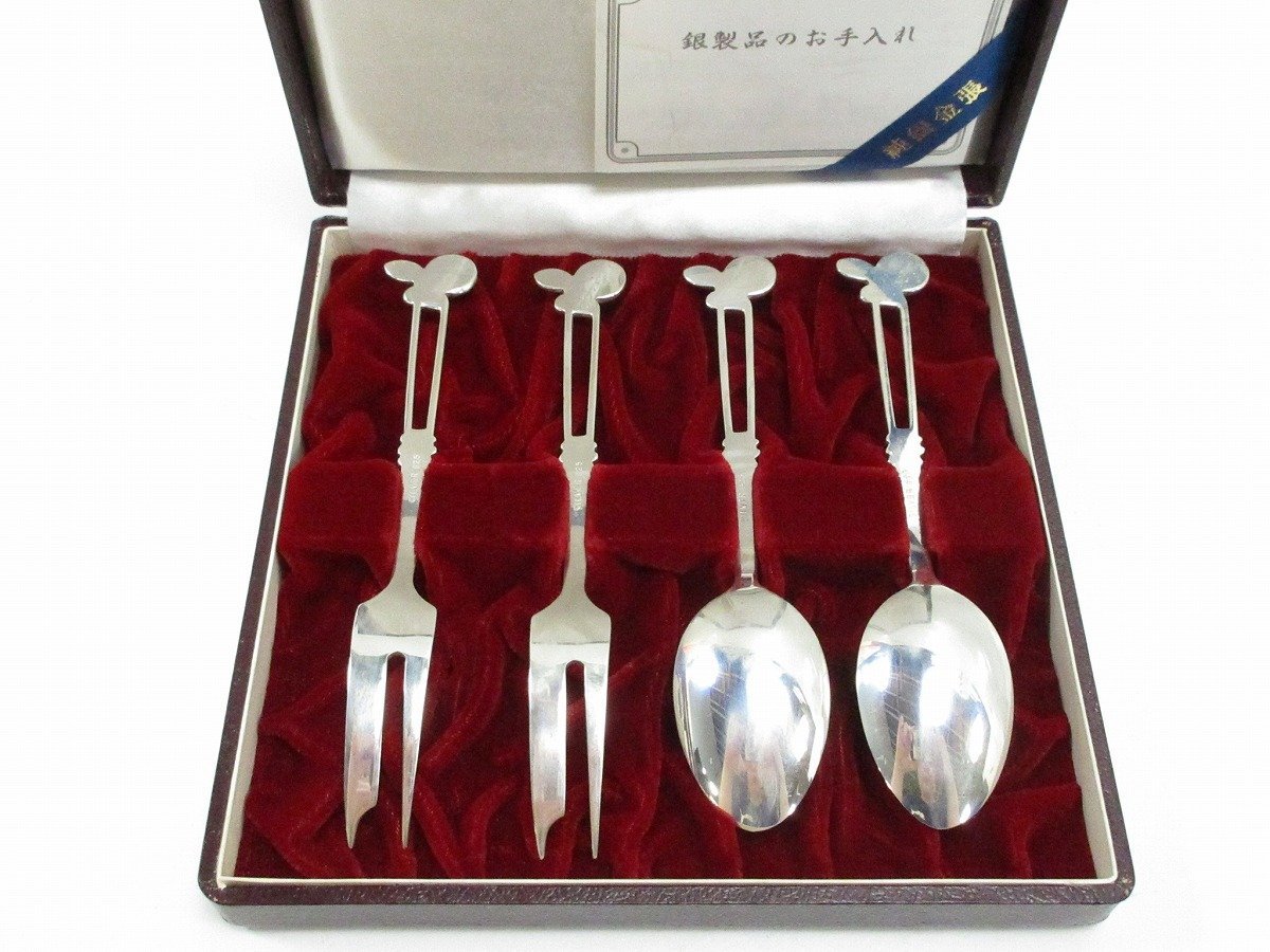 銀のスプーン　シルバー925 4本 キッチン・食器 銀のスプーン シルバー925 4本