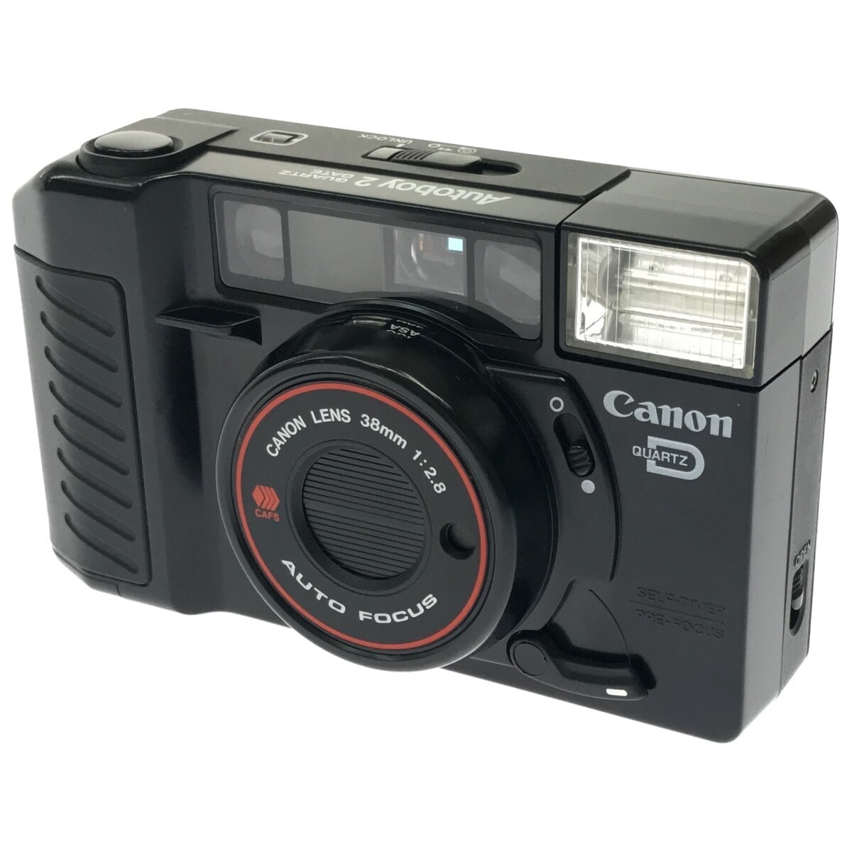 定番，人気SALE 完動 Canon Autoboy 2 QUARTZ DATE 38mm F2.8 キャノン オートボーイ 単焦点レンズ搭載 コンパクトフィルムカメラ 機種 C2492(コンパクトカメラ)｜売買されたオークション情報、yahooの商品情報をアーカ コンパクトカメラ