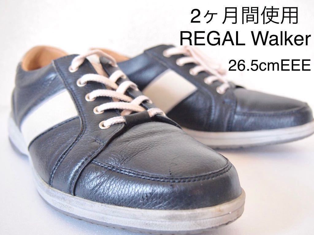 【格安，新作登場】 2ヶ月間使用 100円スタート REGAL Walker リーガルウォーカー 定価2万円8600円 鹿革 レースアップ ネイビーアイボリー 26.5cmEEE(26.5cm)｜売買されたオークション情報、yahooの商品情報をアーカイブ公 靴