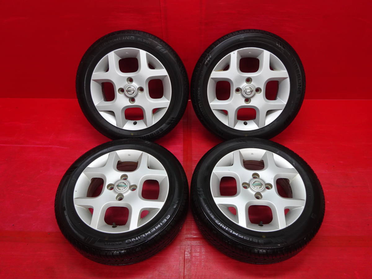日産純正キューブ15インチホイール2本① 日産 Z11 キューブ純正15インチホイール 4本 5.5J +50 4H 100