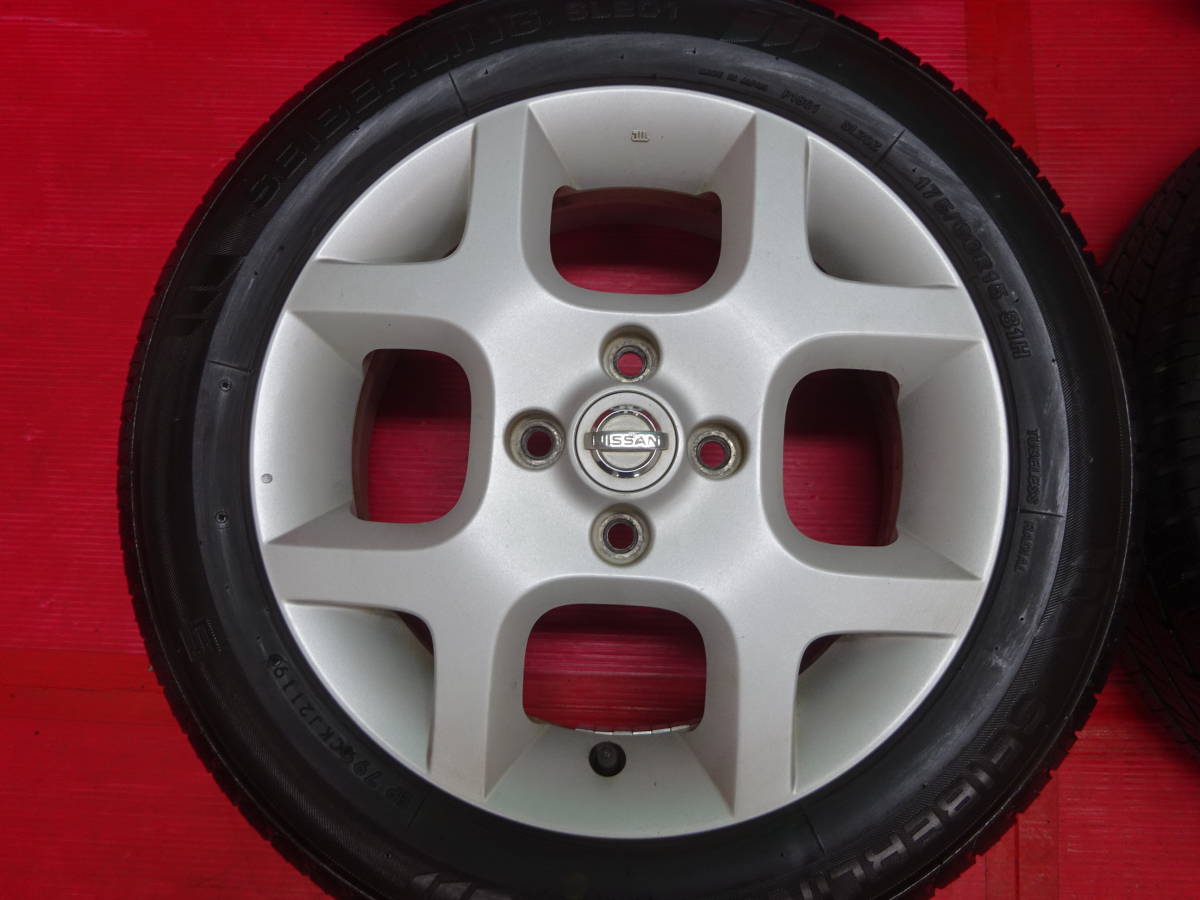 日産 Z11 キューブ純正15インチホイール 4本 5.5J +50 4H 100