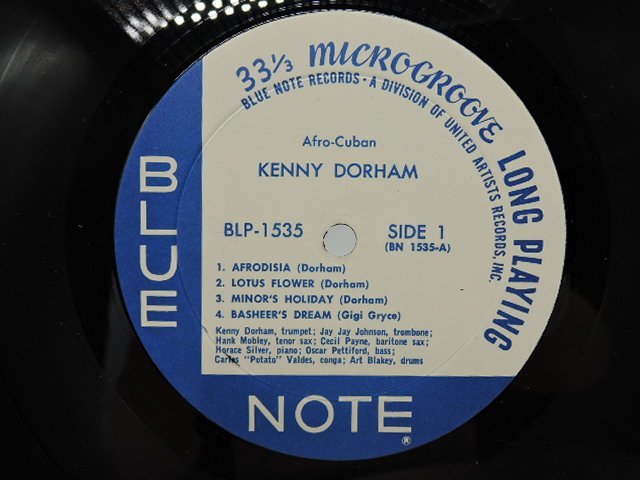 KENNY Afro NOTE Dorham BLUE DORHAM Afro-Cuban Kenny ⁄ ケニー