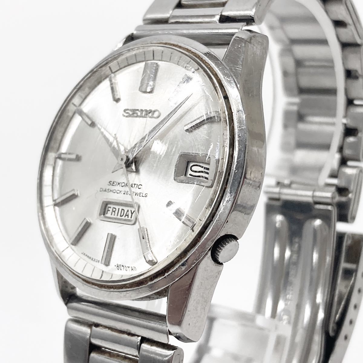 稼働品 SEIKO SEIKOMATIC セイコーマチック 6206-8040 デイデイト 自動 