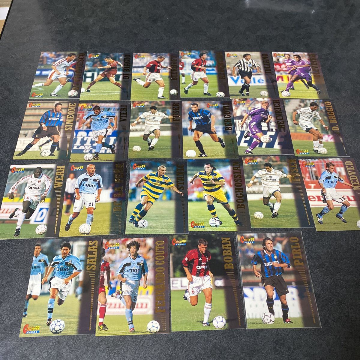 【PANINI】Calcio'99 イタリア セリエA トレーディングカード22枚セット ピルロ ボバン コウト サラス_1